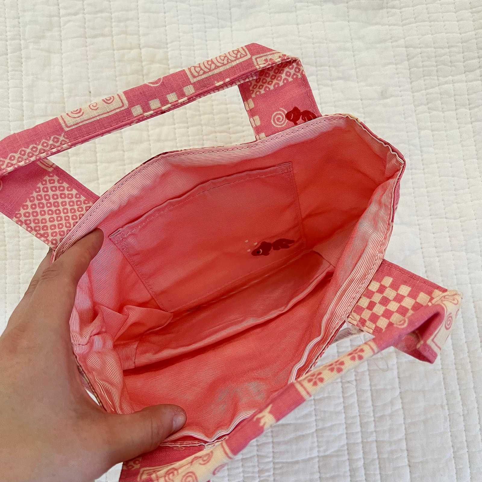 Vintage 2004 Hello Kitty Vivitix Kingyo Goldfish Pink Patchwork Purse Nwt Sanrio — image 5 of 7